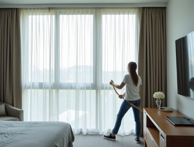 Seventeen Mile Rocks Sheer Curtain Cleaning